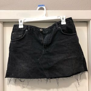 Urban Outfitters black denim mini skirt